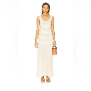 Rag and Bone Millie Stripe Knit Combo Maxi Dress